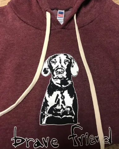 Bravefriend Unisex Tri-blend Fleece Pullover Hoodie