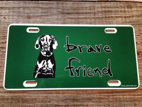 Bravefriend License Plate