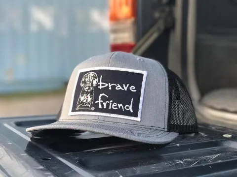 Bravefriend Embroidered Patch Snapback Trucker Cap