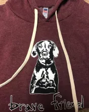 Bravefriend Unisex Tri-blend Fleece Pullover Hoodie