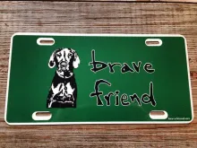 Bravefriend License Plate