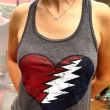 Grateful Heart Women's Flowy Racerback Tank Top