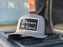 Bravefriend Embroidered Patch Snapback Trucker Cap
