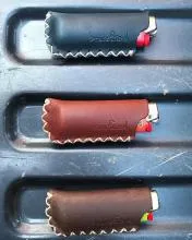 Bravefriend Embossed Leather Lighter Sleeve