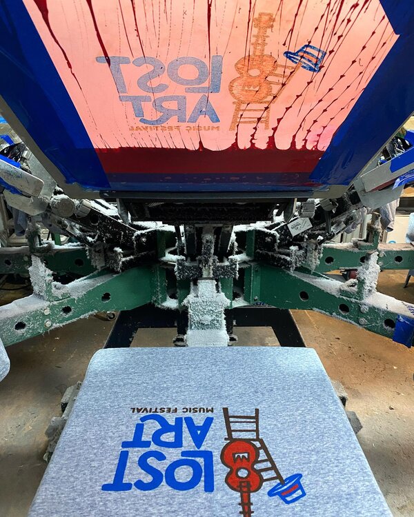 Custom apparel and design samples